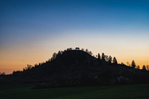 Salmendinger Chapel, Sunset, Kornbühl, Burladingen, Baden-Württemberg, Germany, Europe Salmendinger Chapel, Sunset, Kornbühl, Burladingen, Baden-Württemberg, Germany, Europe
